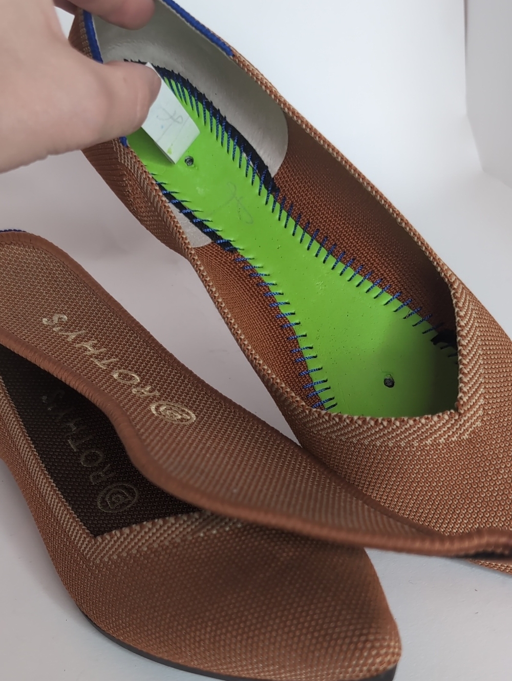 Brown Pointed Women's Flats by - Picture 5 of 7